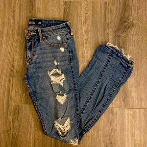 Distressed Hollister Jeans